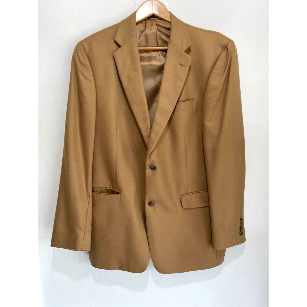 Hart Schaffner Marx Gold Trumpeter Loro Piana Sport Coat Blazer Cashmere 42L VTG